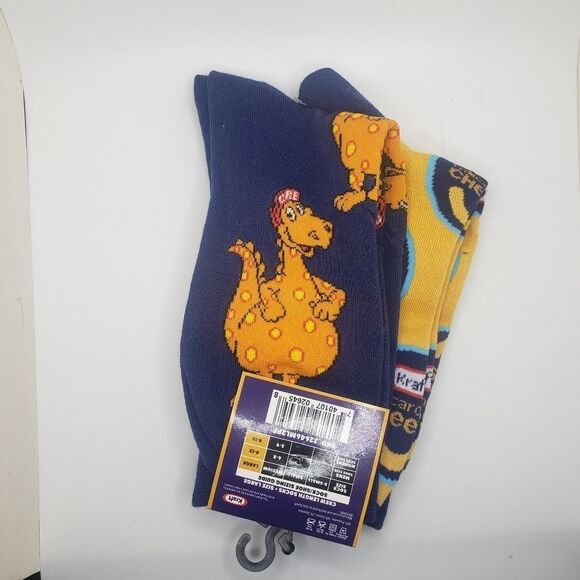Kraft mac and cheese Dinosaur crew socks - Picture 3 of 6